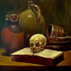 5 martwa natura z czaszka 100 x 80 .jpg